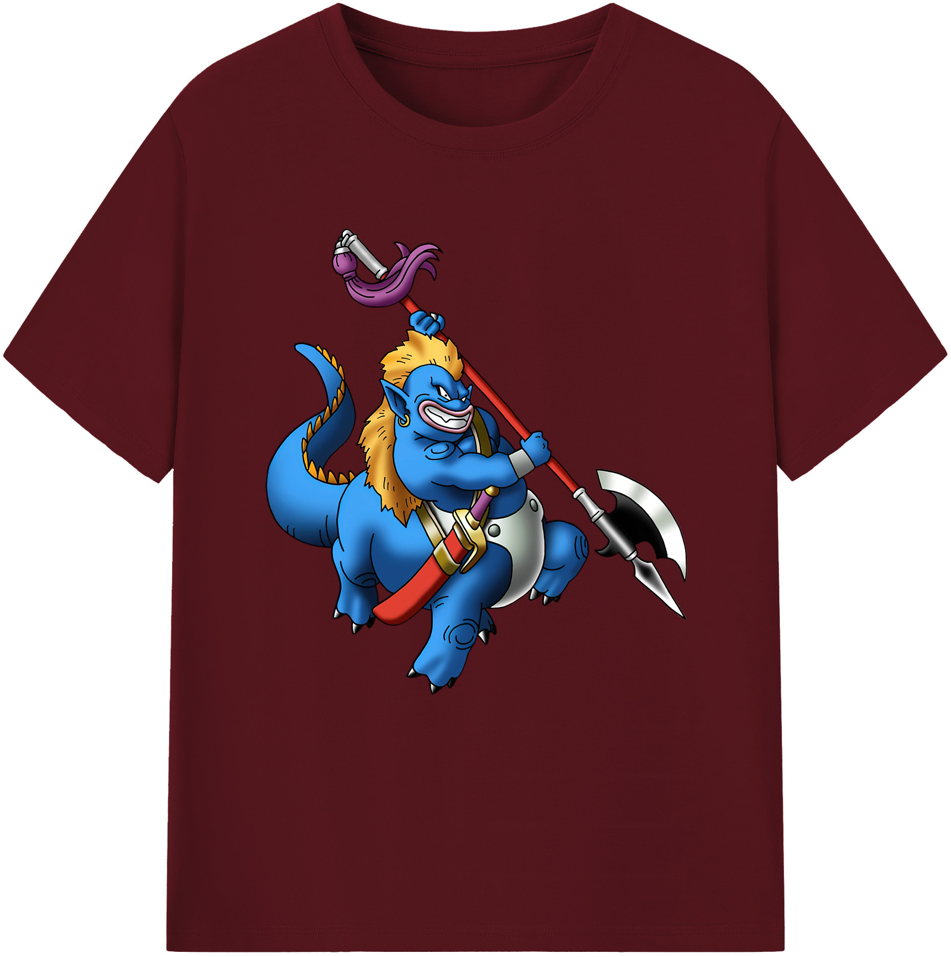 （画像用） ドラゴンクエスト Doragon Kuesuto Dragon Quest 綿100％半袖Tシャツ（フロントプリント）